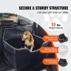 Dog Car Seat, Dog Booster Seat for Car with A Storage Pocket, Pet Car Seat with Clip-On Safety Leash, Sponge Filling
