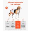 Disposable Male Dog Diapers, Super Absorbent Male Dog Wraps, 360 ° Leak-Proof Belly Bands with Wetness Indicator for Doggies in Heat, Training